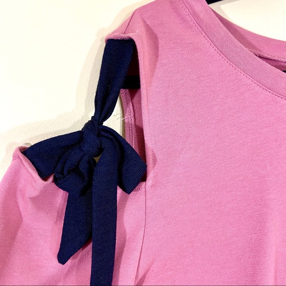 Lane Bryant Cold Shoulder Tie Bell Sleeve Top - Picture 5 of 12